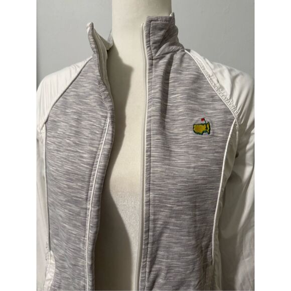Masters Magnolia lane tech reversible white gray windbreaker jacket S - Picture 10 of 12